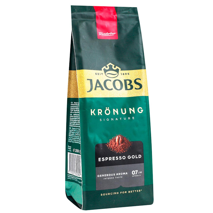 Кофе молотый Jacobs Kronung Espresso Gold 200 г (jac1015)