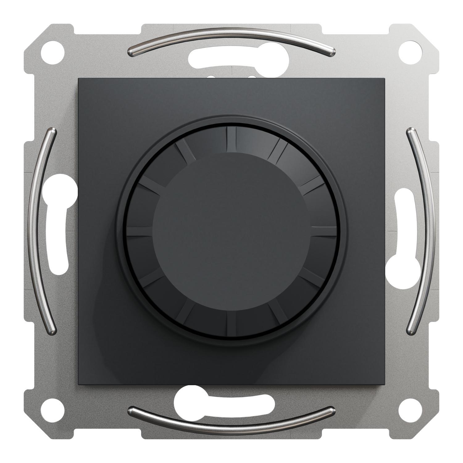 Светорегулятор поворотный Schneider Electric Asfora LED димер RC 370 Вт Антрацит (EPH6800171)