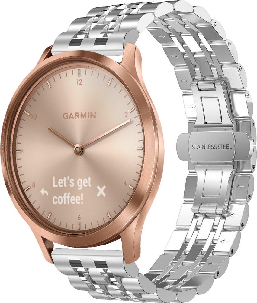 Металлический Ремешок Spinye для Garmin Vivomove HR Silver (28078-59)