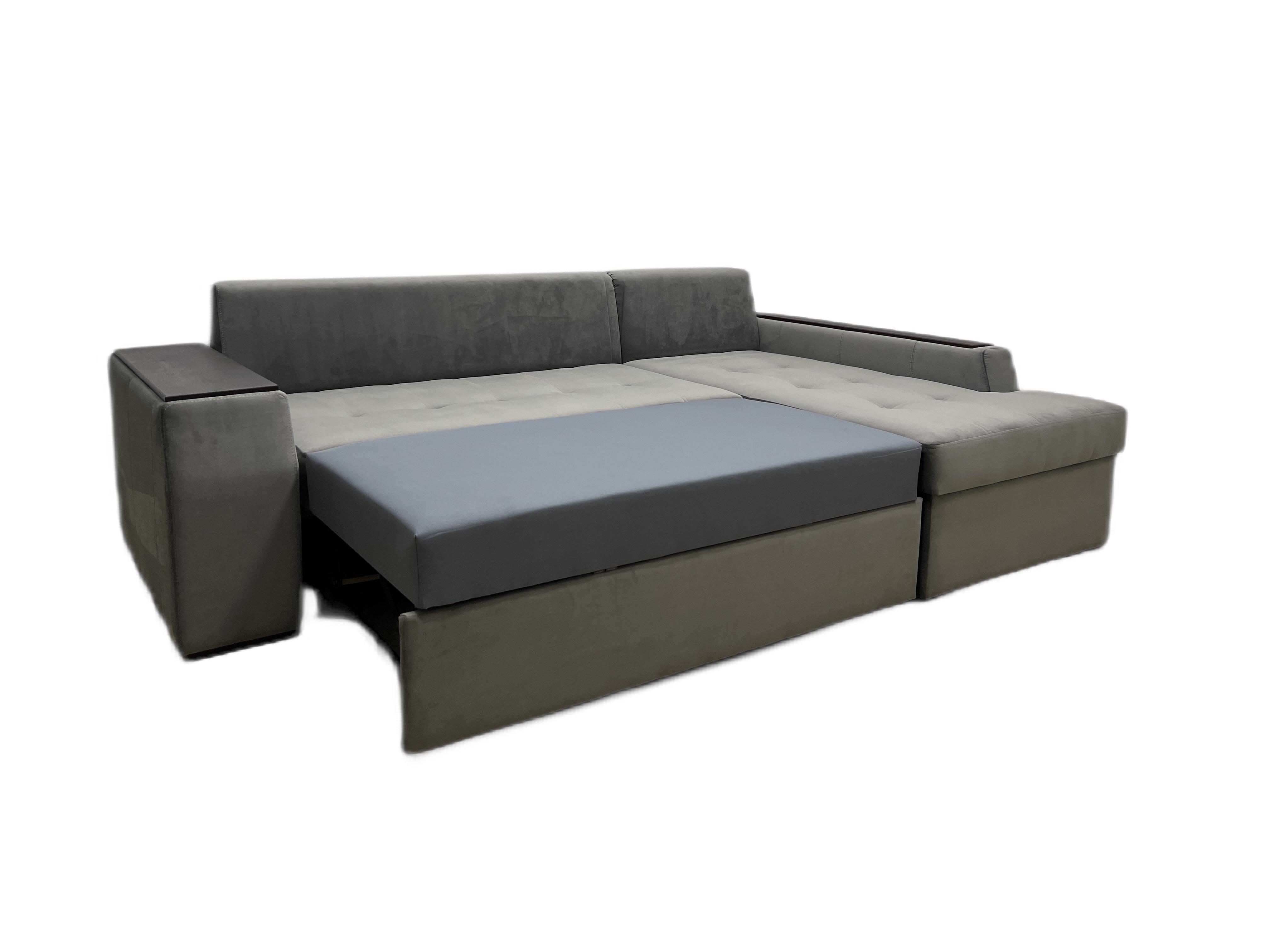 Диван угловой Версаль с подушками и нишей 267х170 Серый (1950950998) - фото 3 Диван угловой Версаль с подушками и нишей 267х170 Серый (1950950998) - фото 3