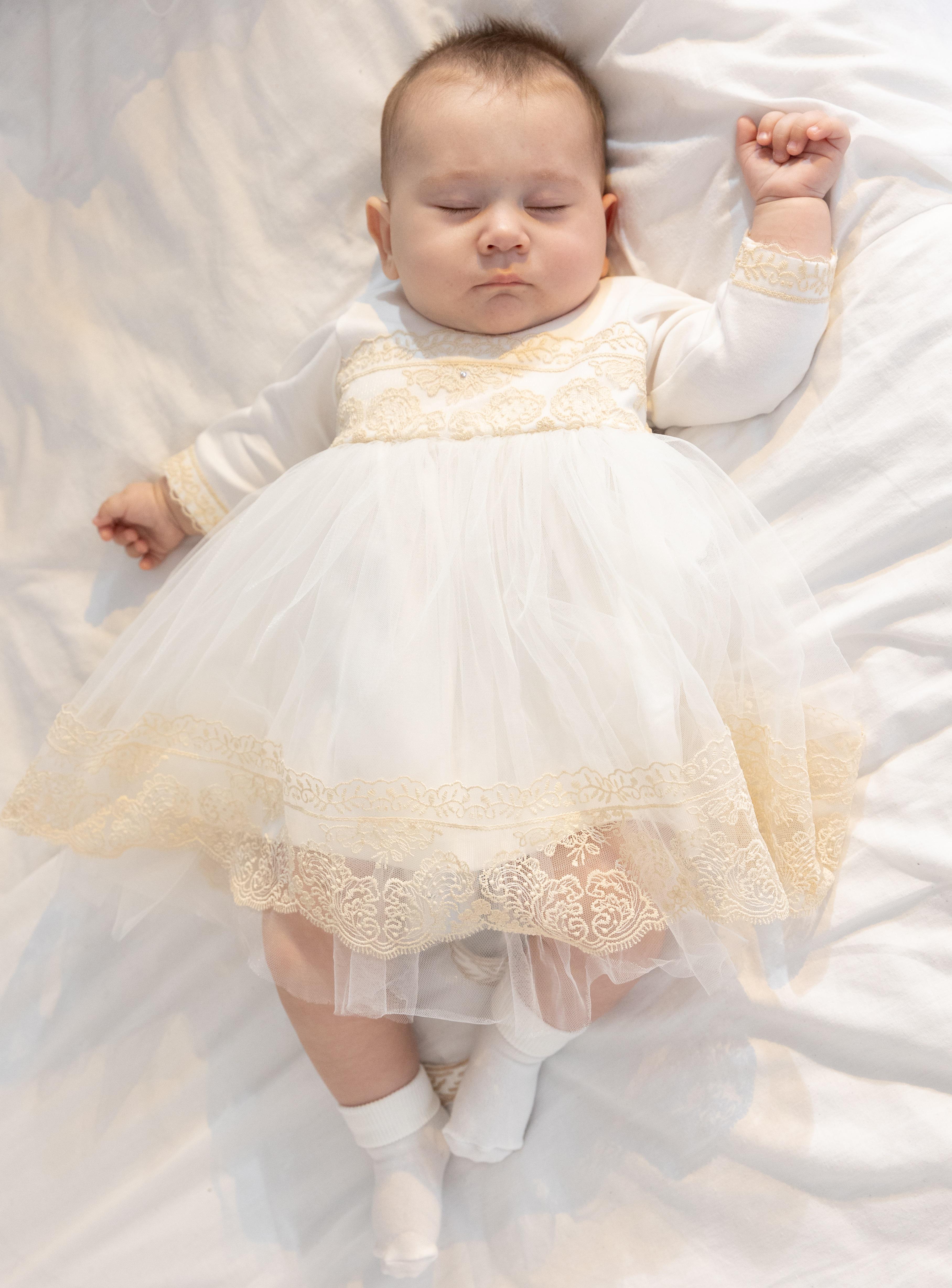 Сукня дитяча святкова Ванесса з мереживом і фатином для хрестин/дня народження/фотосесії р. 92 Молочний (29705822) Сукня дитяча святкова Ванесса з мереживом і фатином для хрестин/дня народження/фотосесії р. 92 Молочний (29705822)