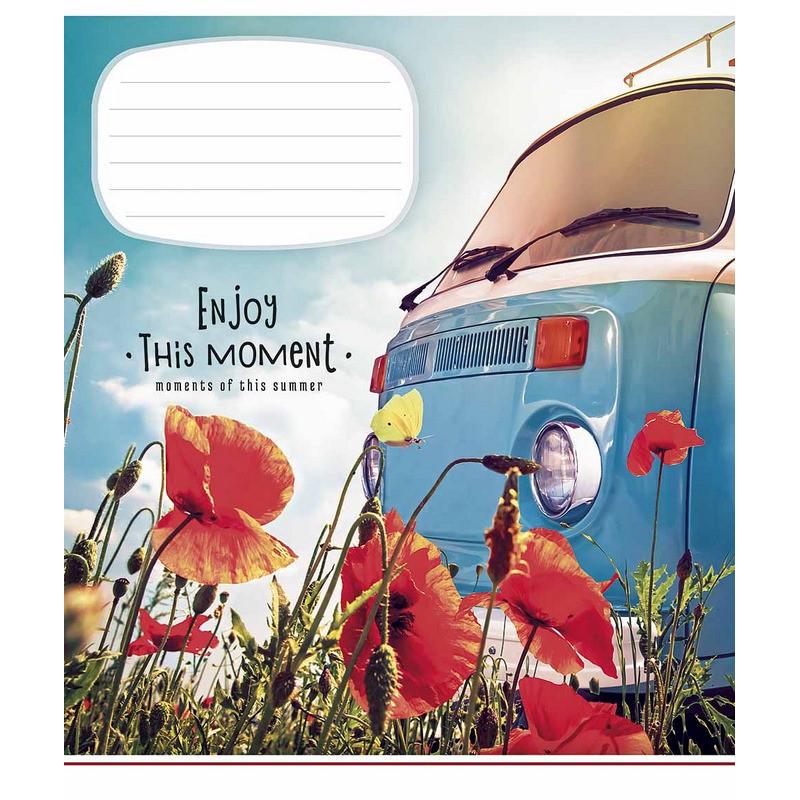 Зошит учнівський "Enjoy this moment" 012-2896L-2 в лінію 12 аркушів