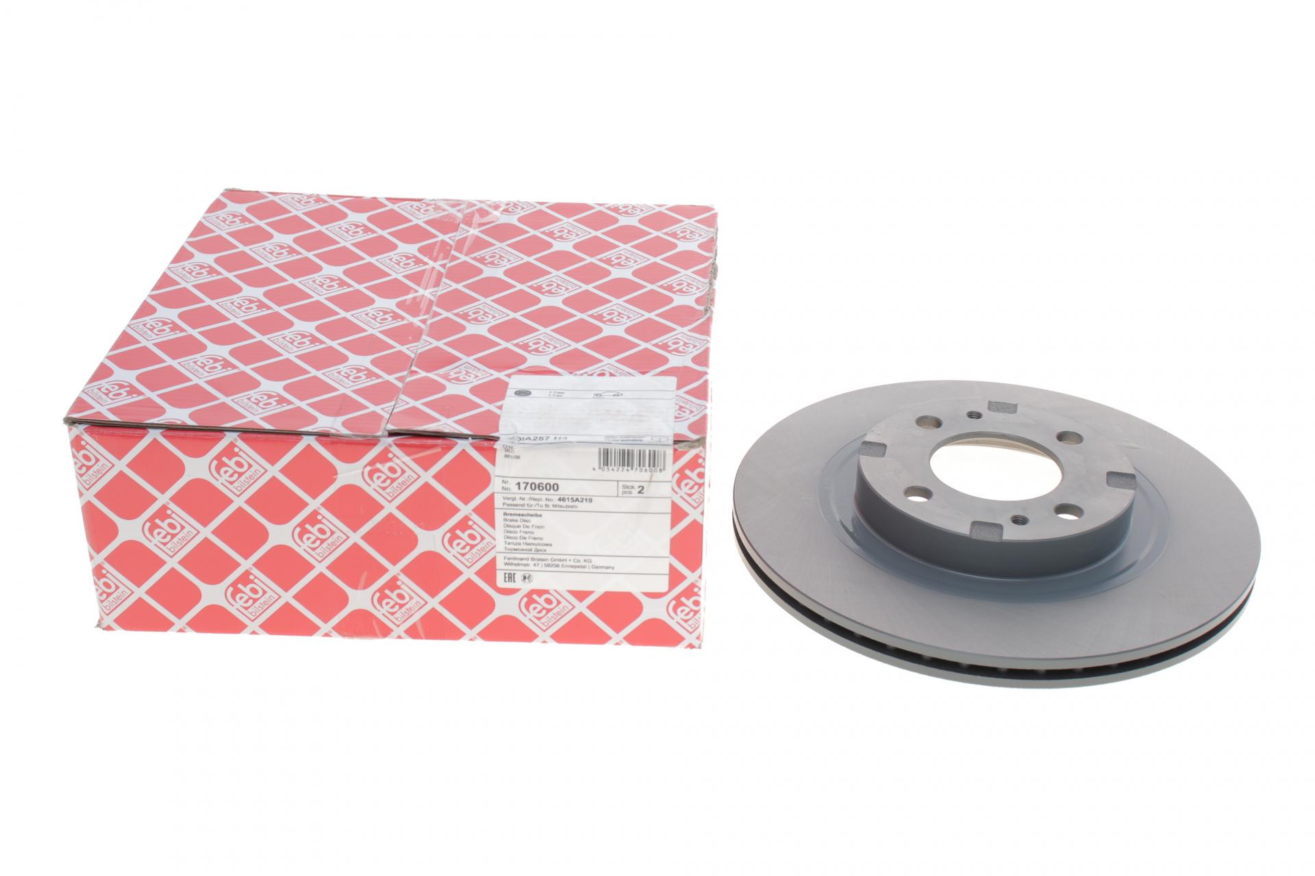 Тормозной диск передний FEBI BILSTEIN для Citroen C-Zero/Peugeot ION Electric 09-257x17 мм (170600)