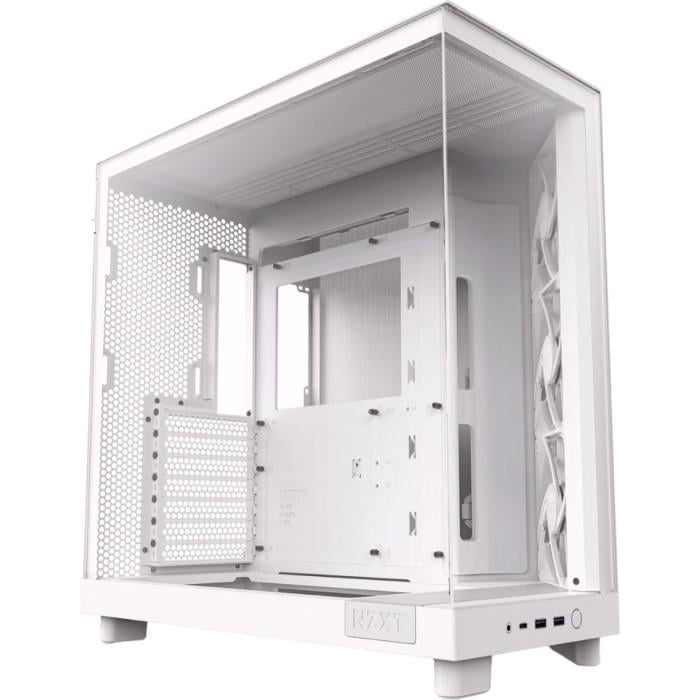 Корпус для ПК NZXT H6 Flow Midi-Tower PSU ATX/MicroATX/Mini-ITX White (CC-H61FW-01)
