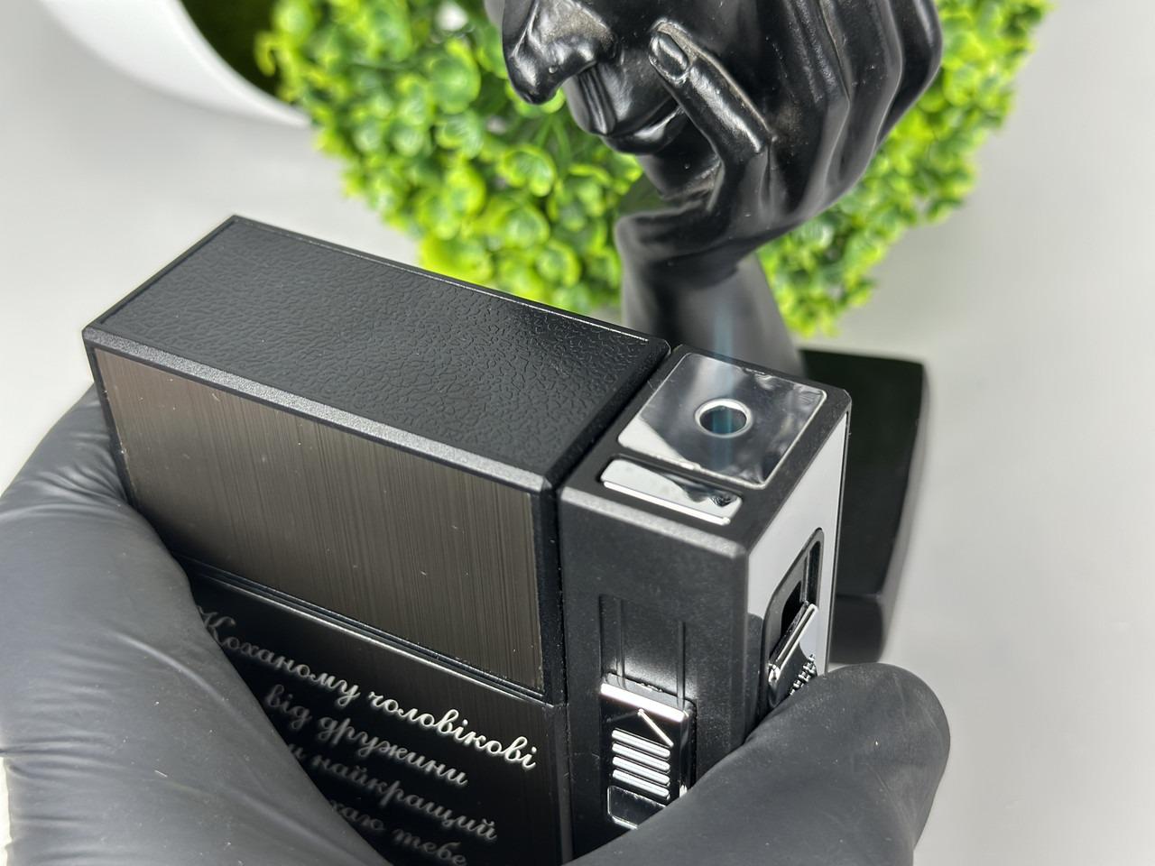 Портсигар "Кохаю тобе" з газовою запальничкою на 20 сигарет (33641 R11) - фото 4 Портсигар "Кохаю тобе" з газовою запальничкою на 20 сигарет (33641 R11) - фото 4