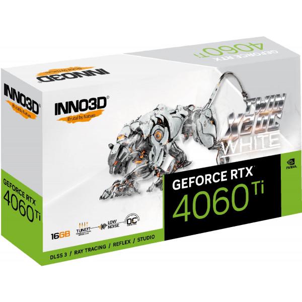 Видеокарта Inno3D GeForce RTX4060 Ti iChill X3 White (N406T2-16D6X-178055W) - фото 2