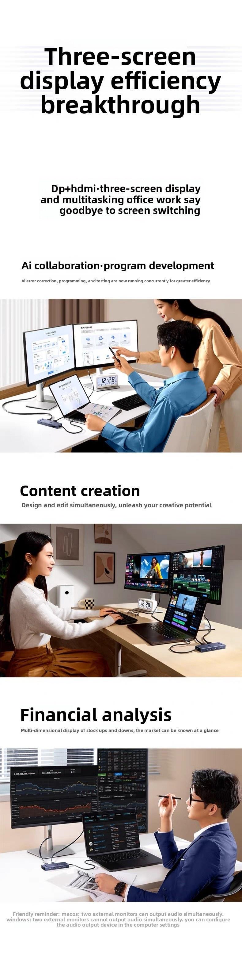 Хаб USB-C Ugreen 30 см 8K 30Hz HDMI Темно-сірий (55610) - фото 6