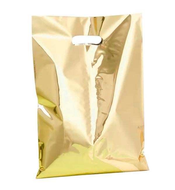 Пакеты подарочные для конфет 25x17 см 10 шт. Золотой (56489) Пакеты подарочные для конфет 25x17 см 10 шт. Золотой (56489)