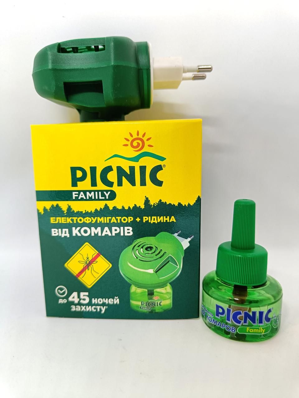 Электрофумигатор Picnic Family и жидкость от комаров 45 ночей
