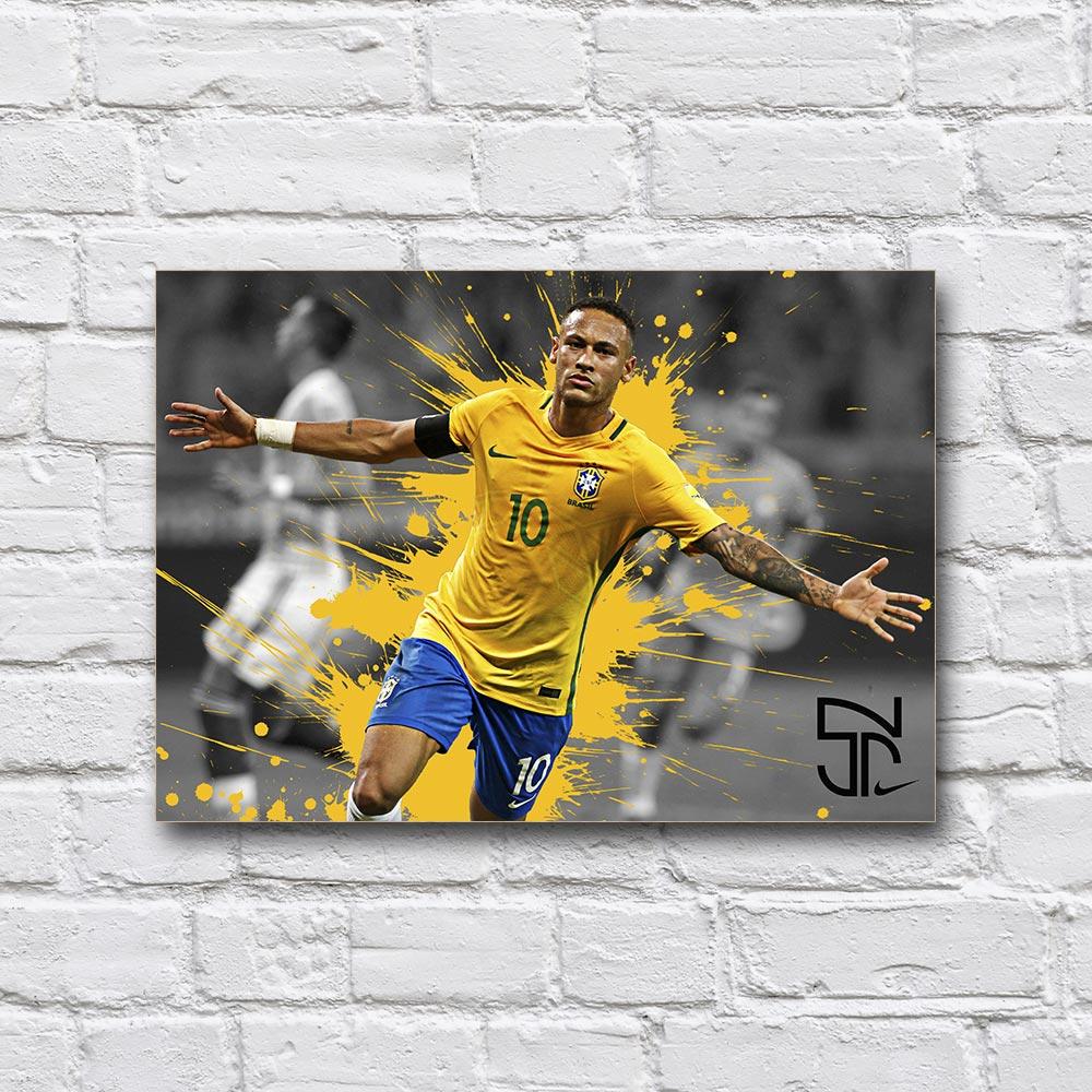 Постер деревянный Неймар 210х297 мм (21263357)