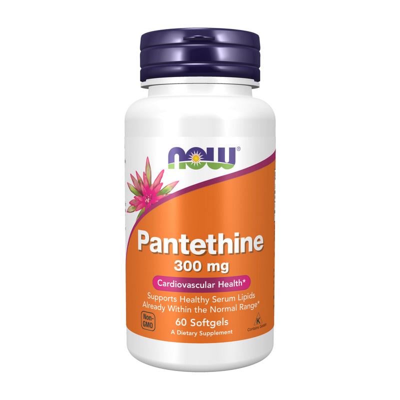 Пантетин NOW Pantethine 300 mg 60 мягких капс.