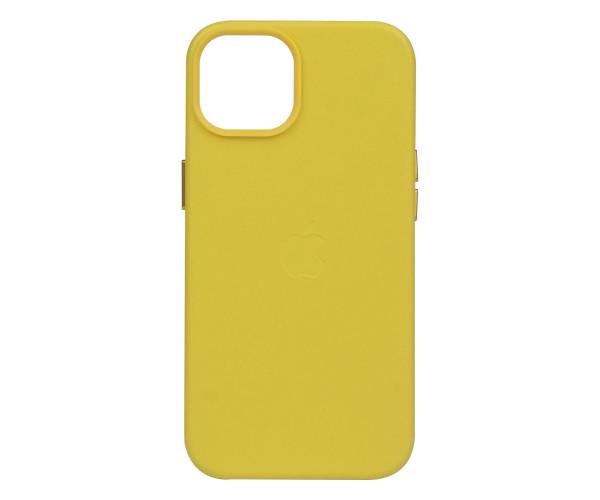 Чохол-накладка Leather Case для Apple iPhone 14 Plus Canary yellow - фото 1