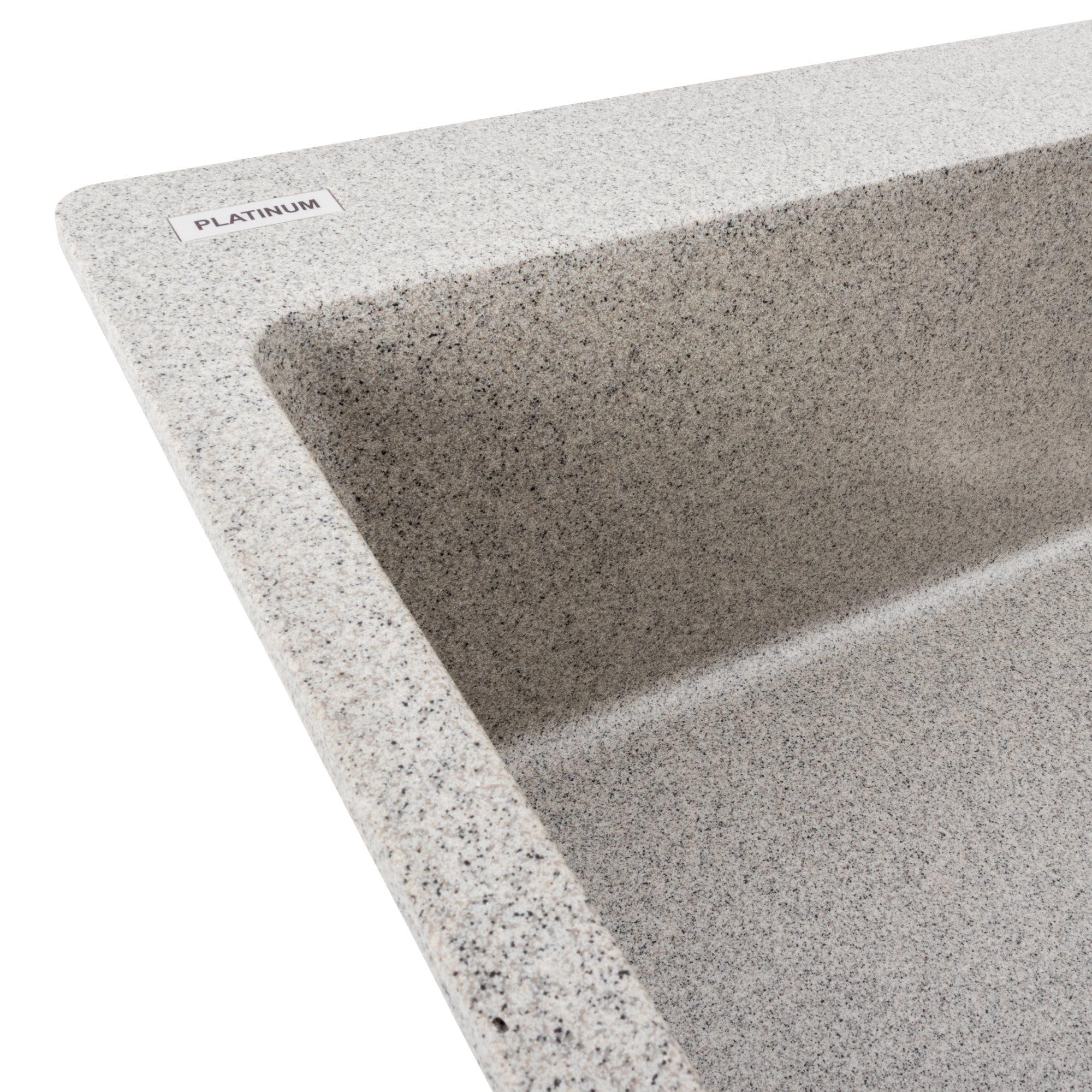 Мойка для кухни гранитная Platinum 7850 Bogema матовая Серый - фото 4 Мойка для кухни гранитная Platinum 7850 Bogema матовая Серый - фото 4