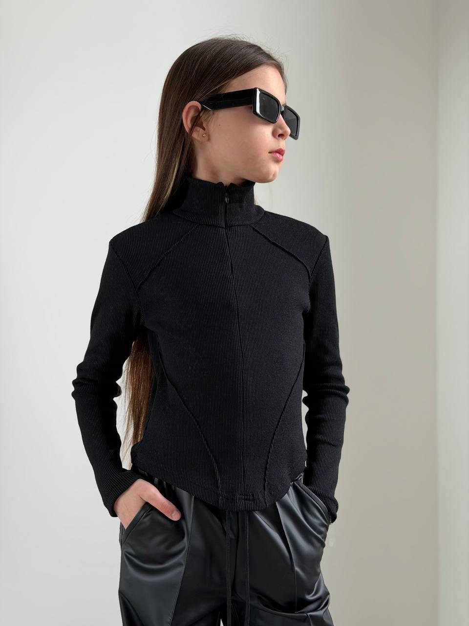 Лонгслив для девочек IRmAS 1334 128 см Черный Лонгслив для девочек IRmAS 1334 128 см Черный