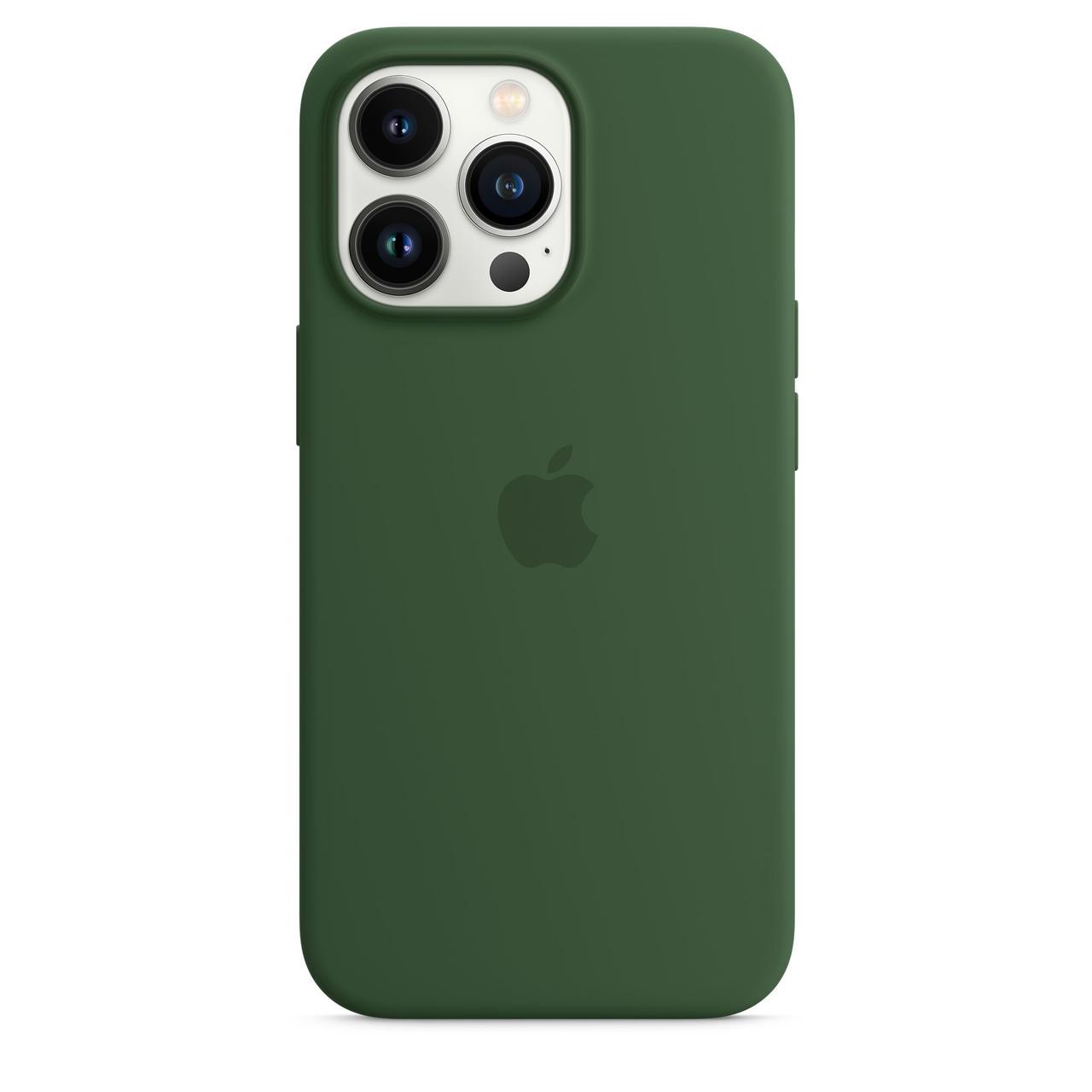 Cиликоновый чехол накладка Silicone Case for iPhone 13 Pro Max, Clover (HC)(A) - фото 3