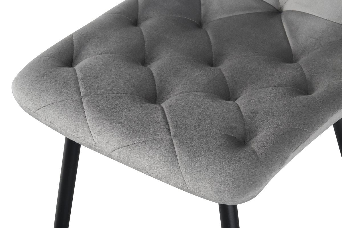 Стілець кухонний Мікс Меблі Трасті Чорний/Велюр сірий - фото 5