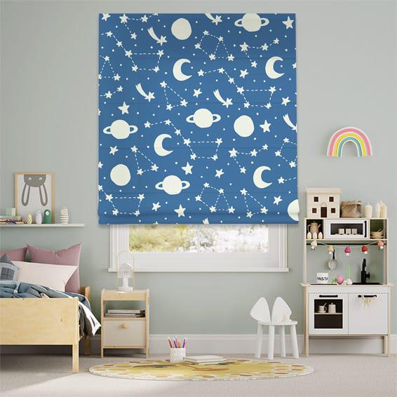 Римская штора система Classic InHt Детский Принт 04-29 Космос 60х170 см Разноцветный (12222)