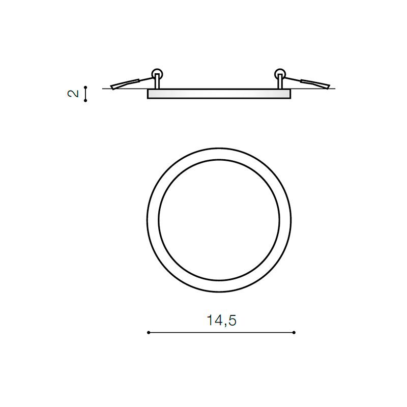 Точечный светильник Azzardo Slim 15 Round IP44 4000K AZ2843 - фото 2