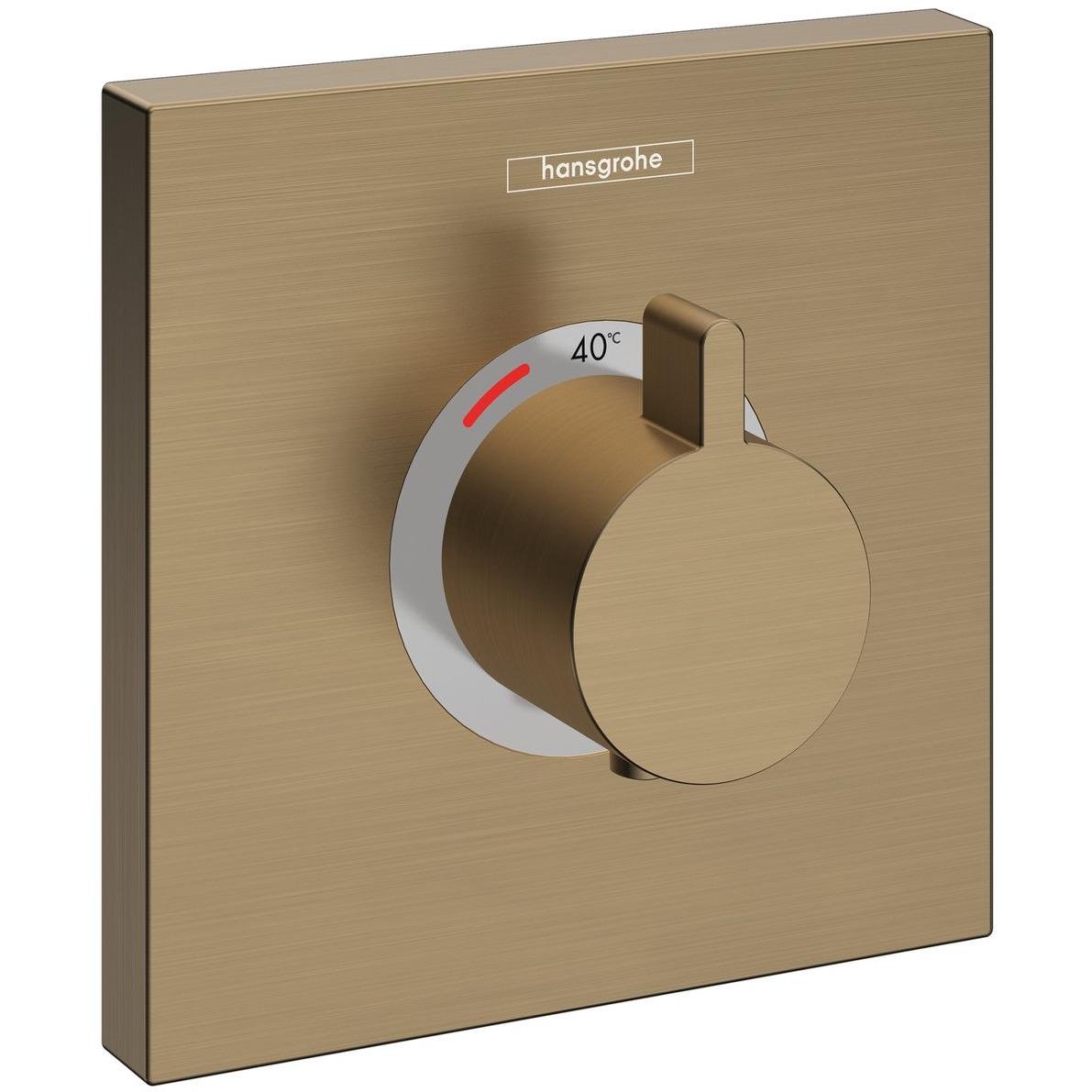 Зовнішня частина змішувача Hansgrohe ShowerSelect Highflow 15760140 з термостатом Бронзовий (240779)