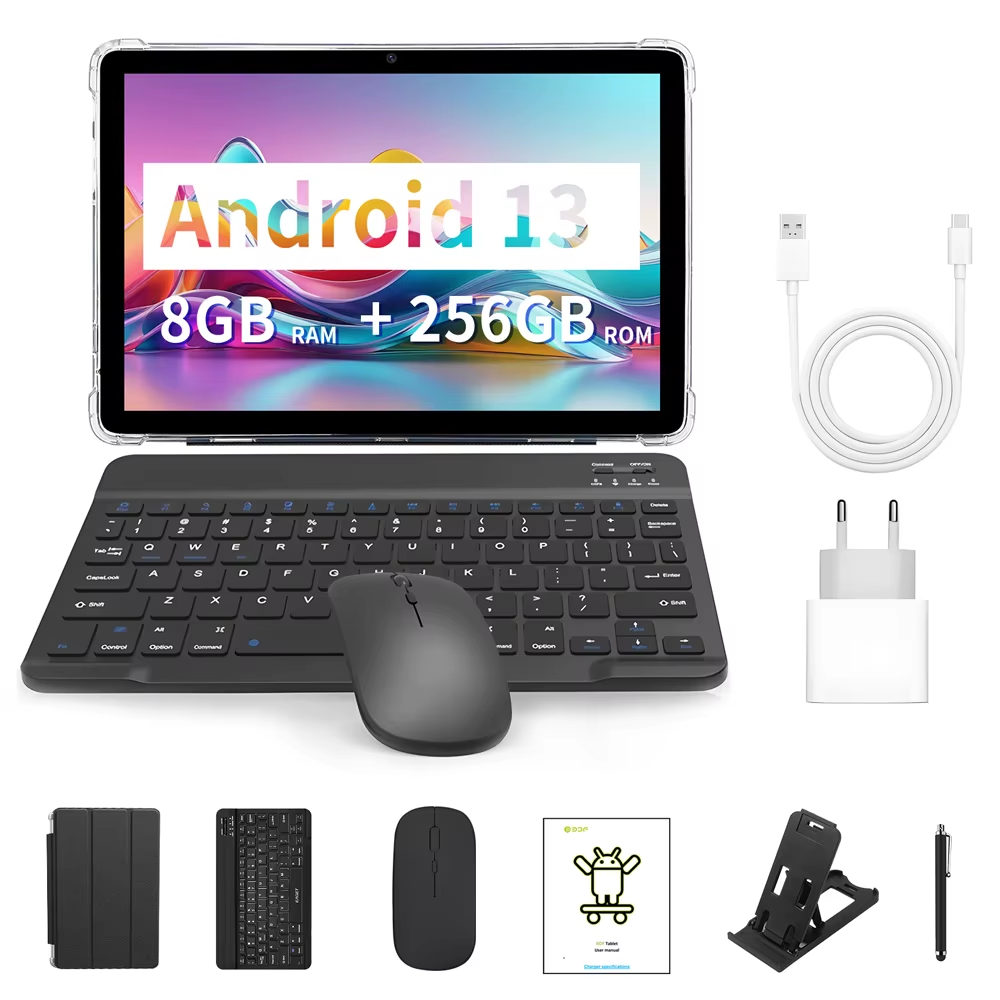 Планшет BDF G10 8ГБ 256ГБ Android 13 Set Version с комплектом аксессуаров Grey (00435)