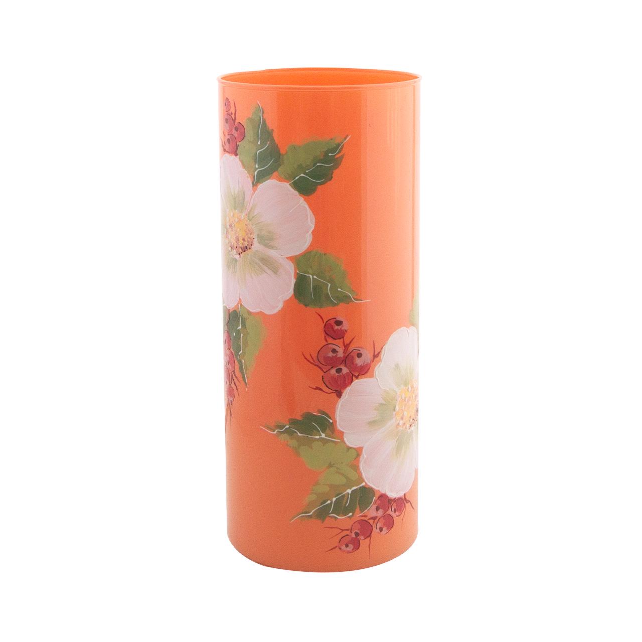 Ваза стеклянная VB Burnelli ручная роспись H 26,5 см D 11 см (24021-2504) - фото 2