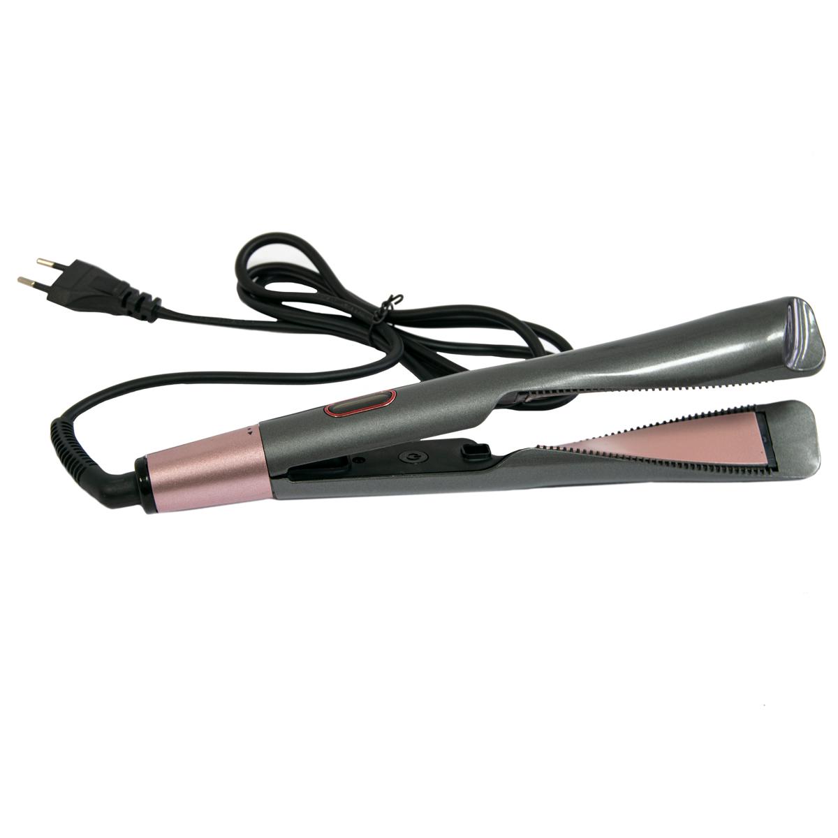 Спиральная плойка утюжок Straighten & Curl с терморегулятором 2в1 Темно-серый (1009189-DarkGray) Спиральная плойка утюжок Straighten & Curl с терморегулятором 2в1 Темно-серый (1009189-DarkGray)