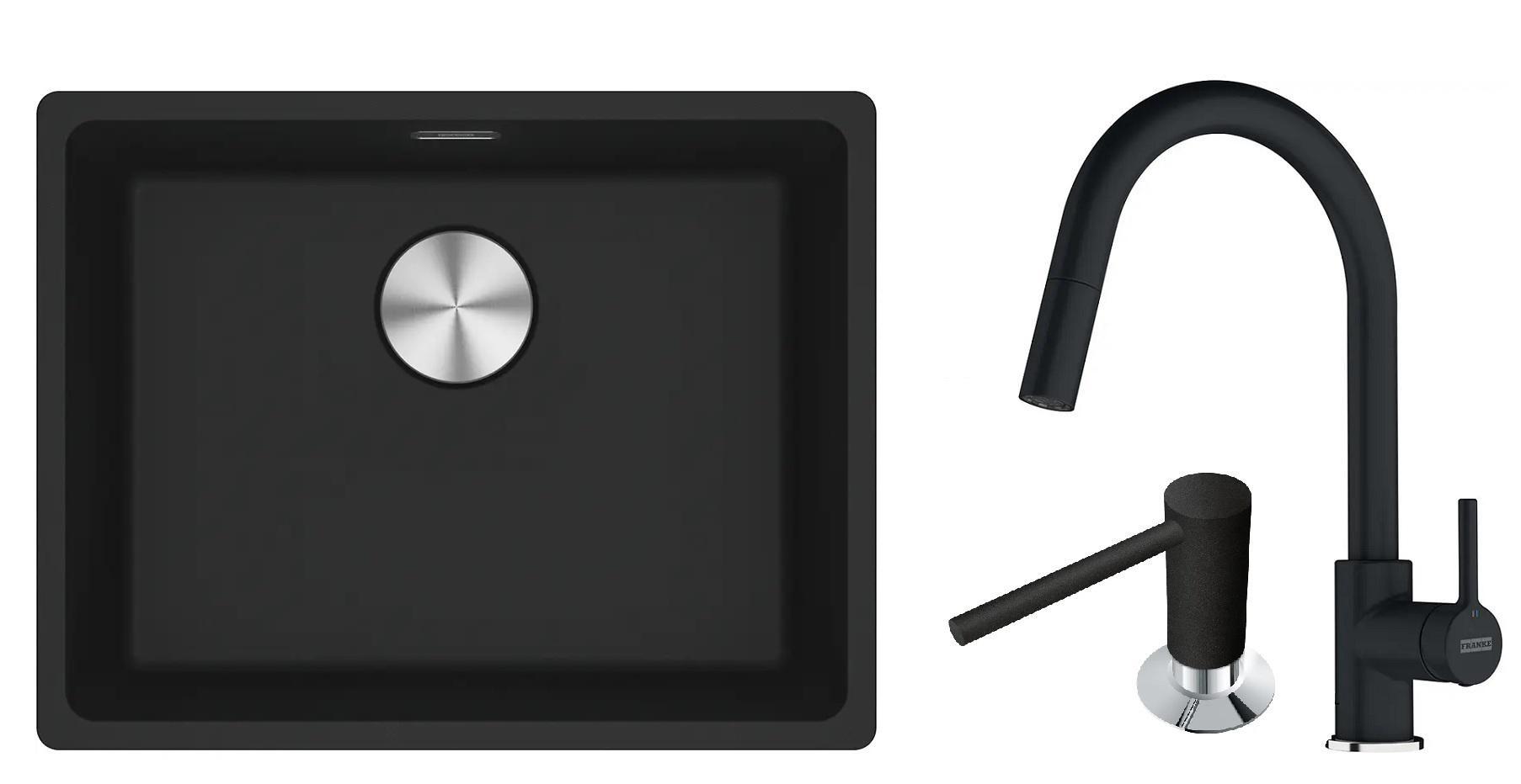 Мойка Franke MRG 110-52 125.0701.779 смеситель Franke Lina 115.0626.053 и дозатор Franke Comfort (112.0652.763)