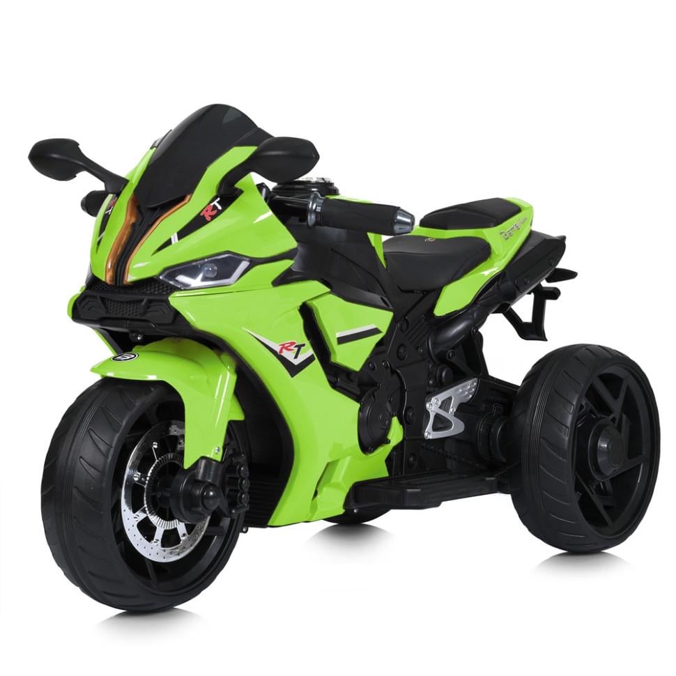 Детский электрический мотоцикл Bambi Racer 12V одноместный до 30 кг Разноцветный (DE-169-E-899)