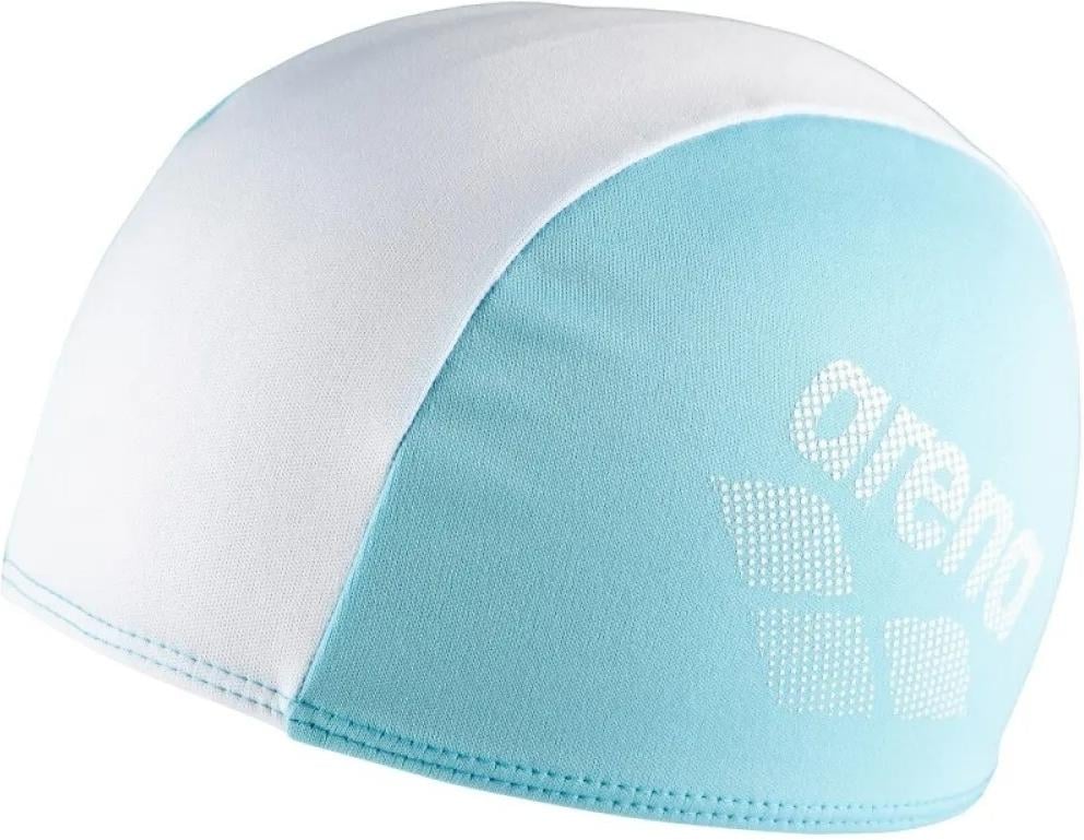 Шапочка для плавання дитяча Arena POLYESTER II KIDS Бірюзово-білий (002491-102) - фото 1 Шапочка для плавання дитяча Arena POLYESTER II KIDS Бірюзово-білий (002491-102) - фото 1