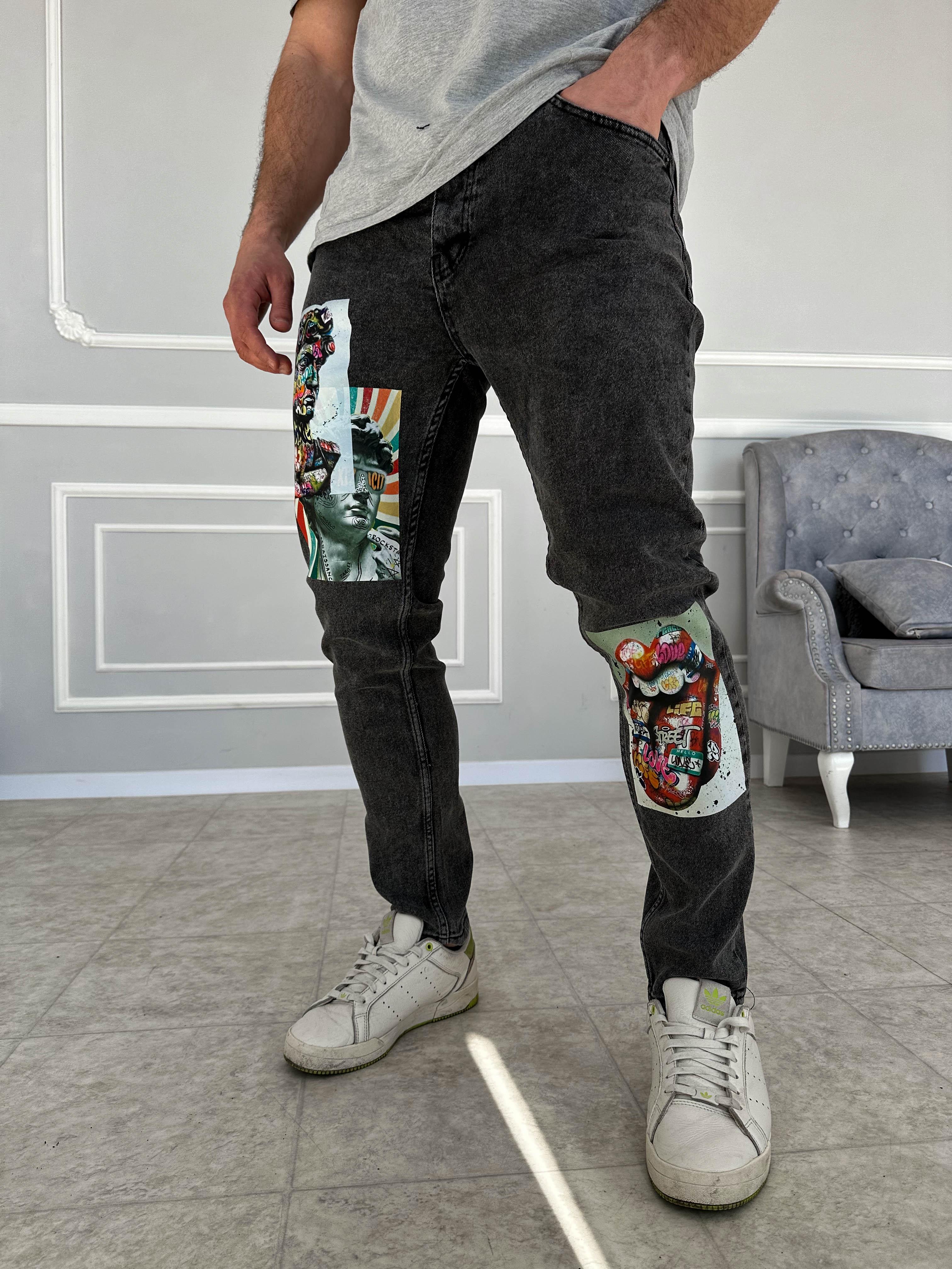 Джинси чоловічі 1-249 дтф р. 31 Чорний (23577)