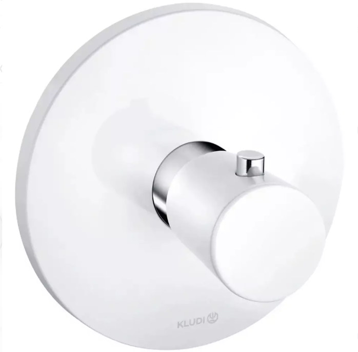 Смеситель скрытого монтажа Kludi Balance 527299175 с термостатом Белый (432056)