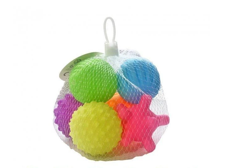 Набор тактильных сенсорных мячиков Монтессори Fun Game 0124 развивающие для новорожденного 6 шт. (1243377433)