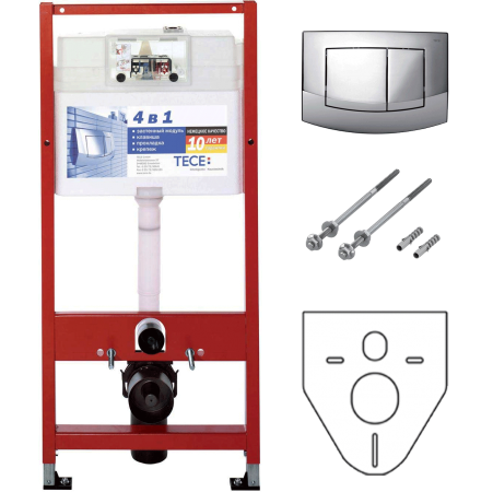 Инсталляция для унитаза TECE Base Kit 4в1 (9400405)