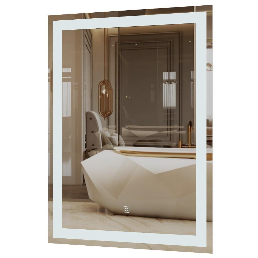 Зеркало для ванной комнаты MIRATER прямоугольное с LED-подсветкой 800х600 мм (MRT-000004344)