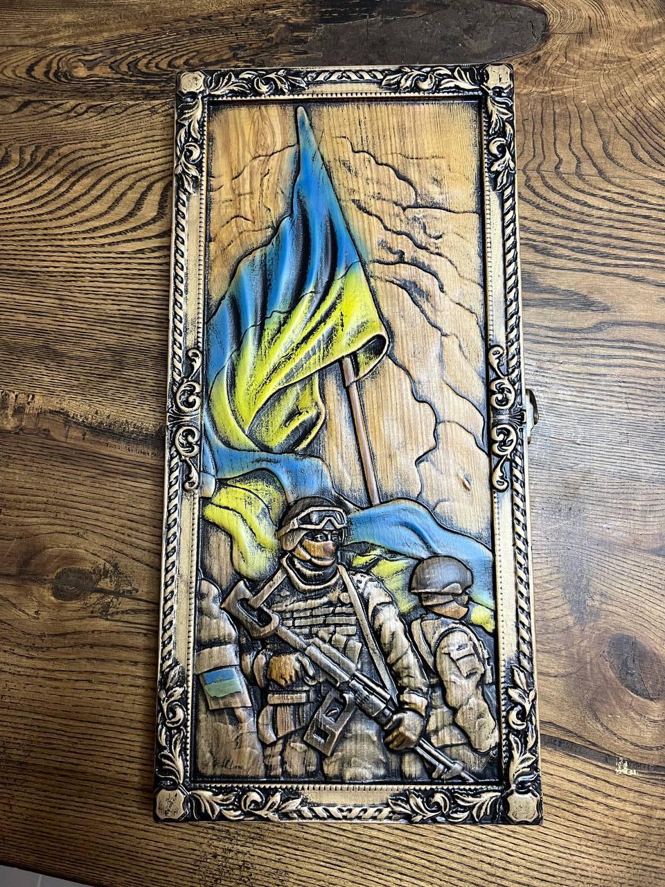 Нарды ручной работы деревянные ясень ВСУ 48 см (Н-110)