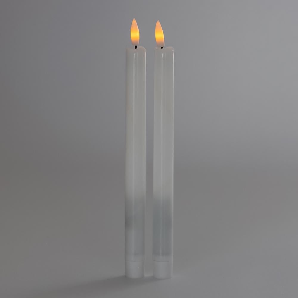 Набор свечей LED 26 см 2 шт. Белый