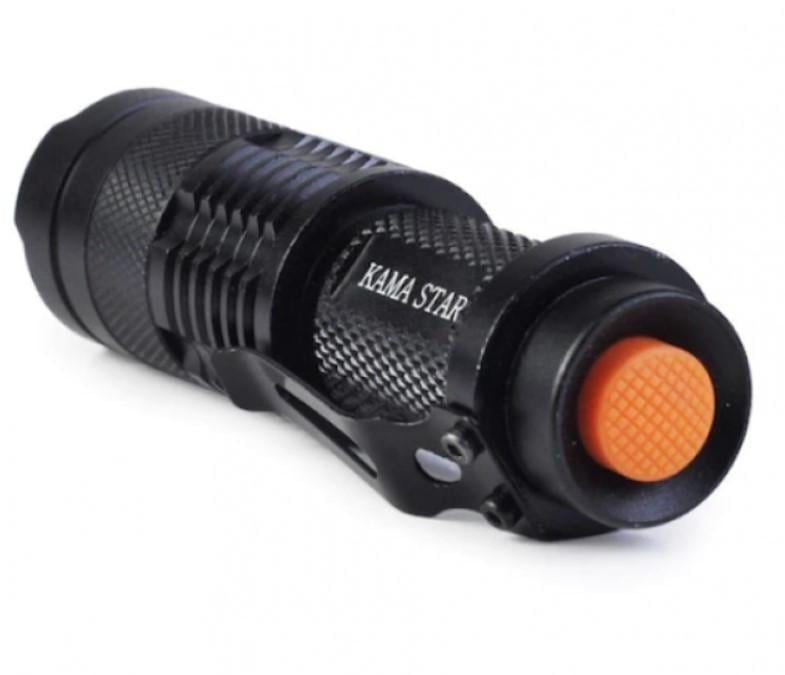Фонарь ручной KAMA Star КМ-82 мини 2 АКБ 14500 зарядное устройство (2388165755)