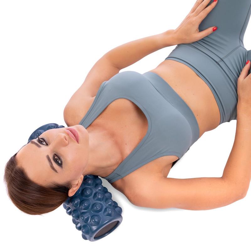 Роллер для йоги та пілатесу Grid Bubble Roller Zelart FI-5714 36 см Синій (NA004280) - фото 3 Роллер для йоги та пілатесу Grid Bubble Roller Zelart FI-5714 36 см Синій (NA004280) - фото 3