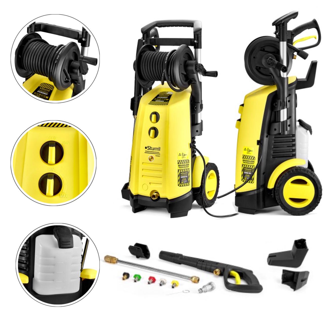 Мойка высокого давления индукционный мотор Sturm PW9206IP 3300 Вт - фото 2 Мойка высокого давления индукционный мотор Sturm PW9206IP 3300 Вт - фото 2