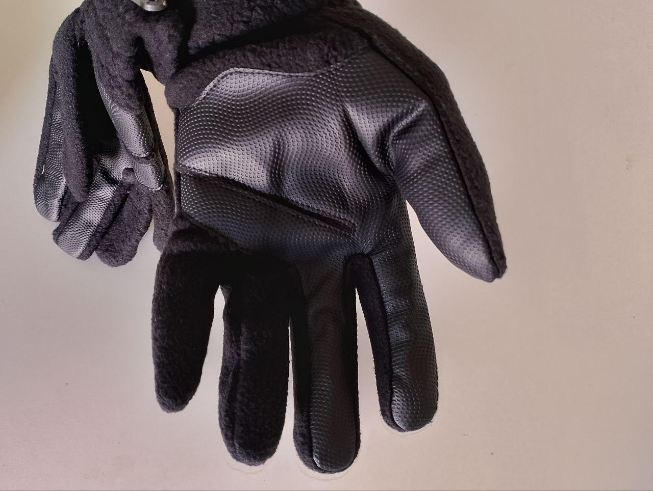 Перчатки сенсорные мужские спорт осень-зима экокожа/флис L Черный (42) - фото 6 Перчатки сенсорные мужские спорт осень-зима экокожа/флис L Черный (42) - фото 6