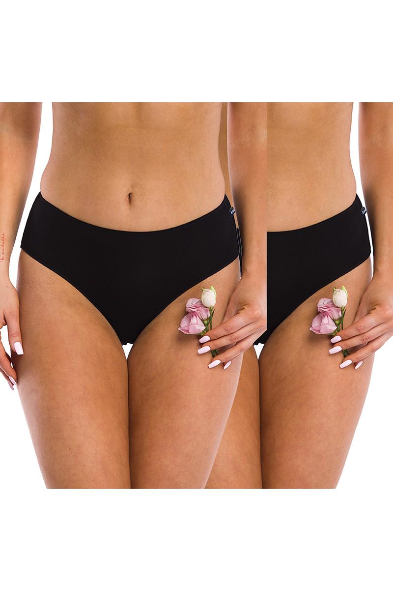 Трусики сліп Key р. 50/XXL 2 шт. Чорний (76431)