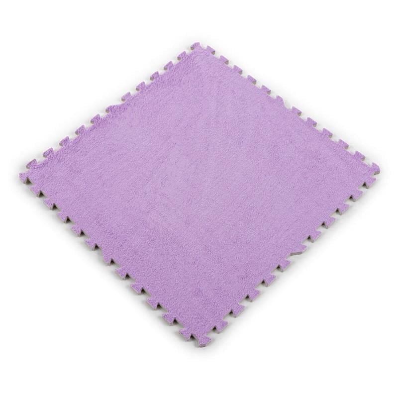 Коврик-пазл плюшевый Sticker Wall SW-00002087 60х60х1 см Фиолетовый (27040285)
