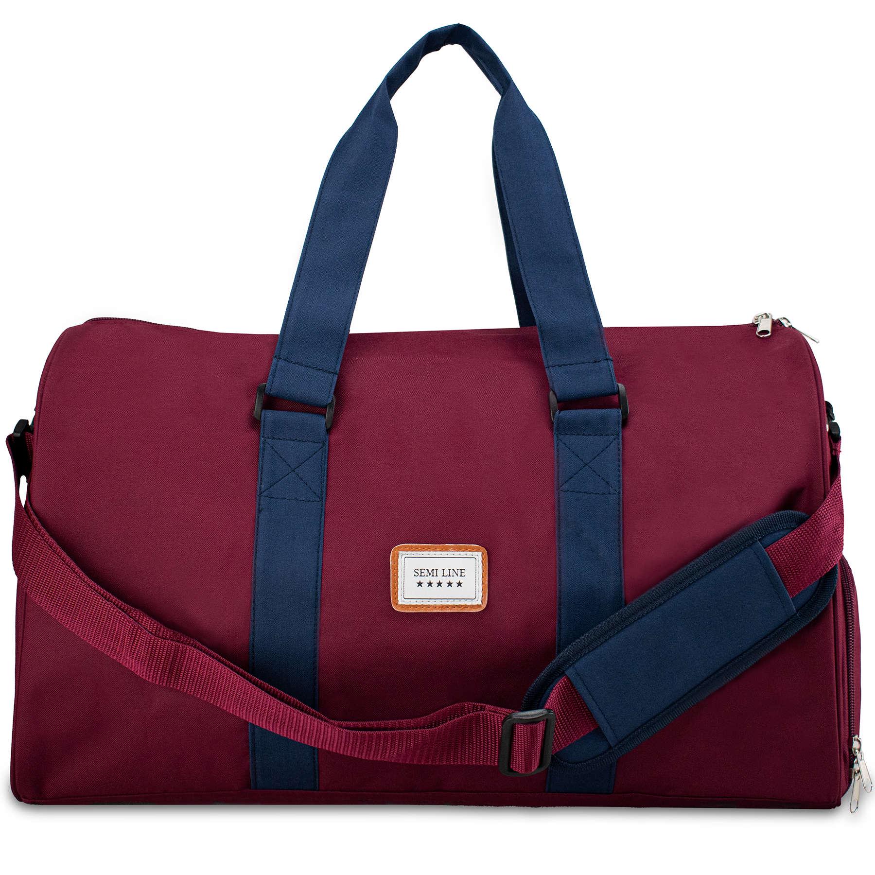 Сумка дорожня SEMI LINE 42 Dark Red (A3031-1) - фото 2 Сумка дорожня SEMI LINE 42 Dark Red (A3031-1) - фото 2