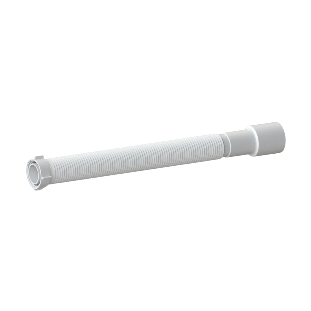 Отвод гибкий складывающийся SoloPlast Г0835 с пластиковой гайкой G1 1/4" 320-850 мм для канализации 50 мм (2519467923)