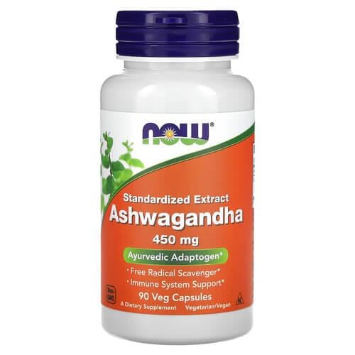 Ашваганда NOW Ashwagandha 450 мг 90 veg capsules (NOW-04603)
