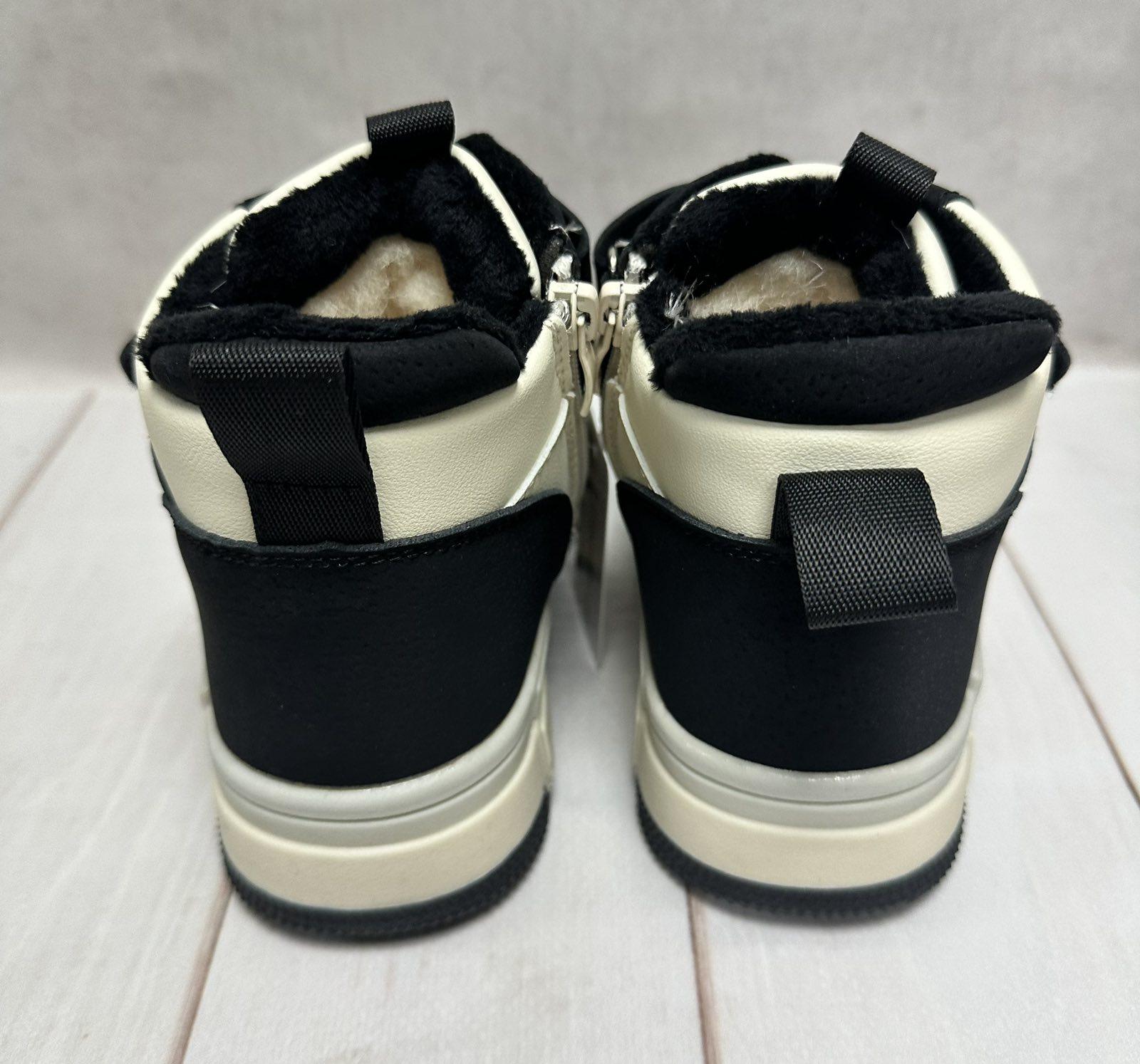 Кросівки дитячі Bessky зимові на овчині на овчині р. 33/21,5 см Чорно-білий - фото 5