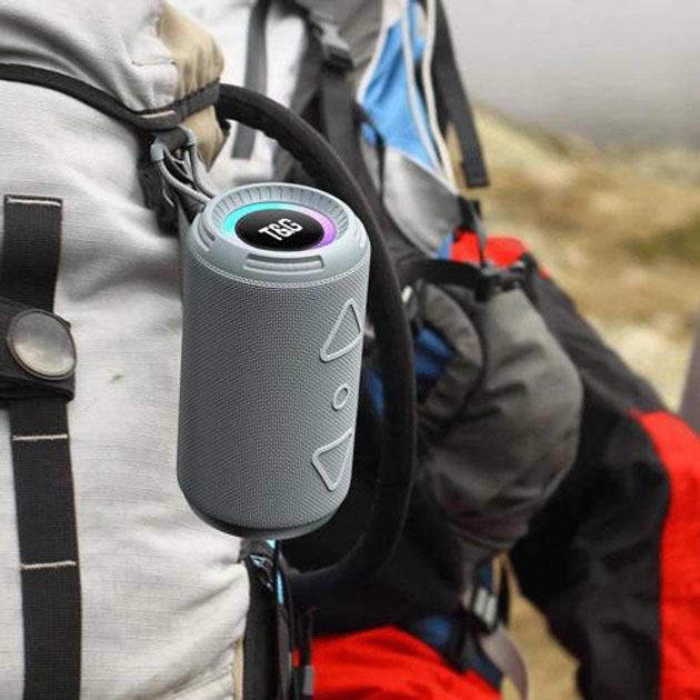 Портативна колонка Bluetooth TG656 FM-радіо Сірий - фото 4 Портативна колонка Bluetooth TG656 FM-радіо Сірий - фото 4
