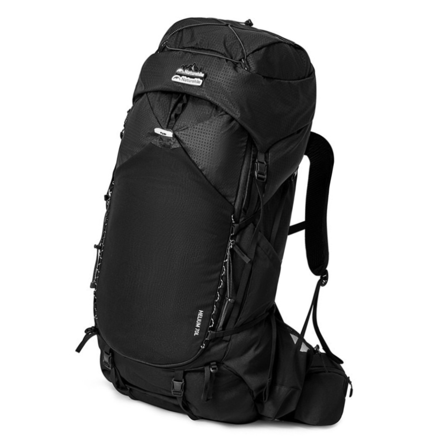 Рюкзак Naturehike Helium CNK2450XB014 M для походов 95×31×23 см 70 л Черный (651305)