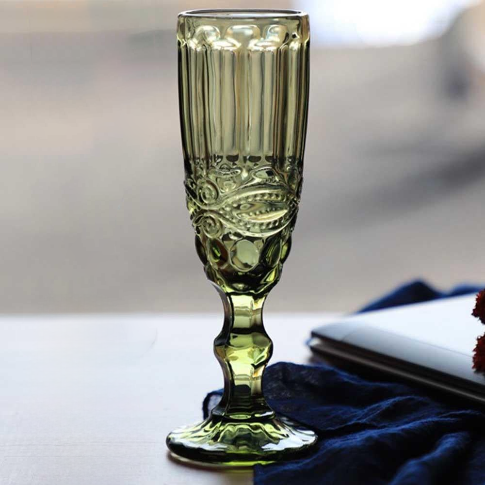 Бокал Вінтаж для шампанського із кольорового скла 150 мл Зелений (21-OCT-DKC79318D) - фото 2 Бокал Вінтаж для шампанського із кольорового скла 150 мл Зелений (21-OCT-DKC79318D) - фото 2