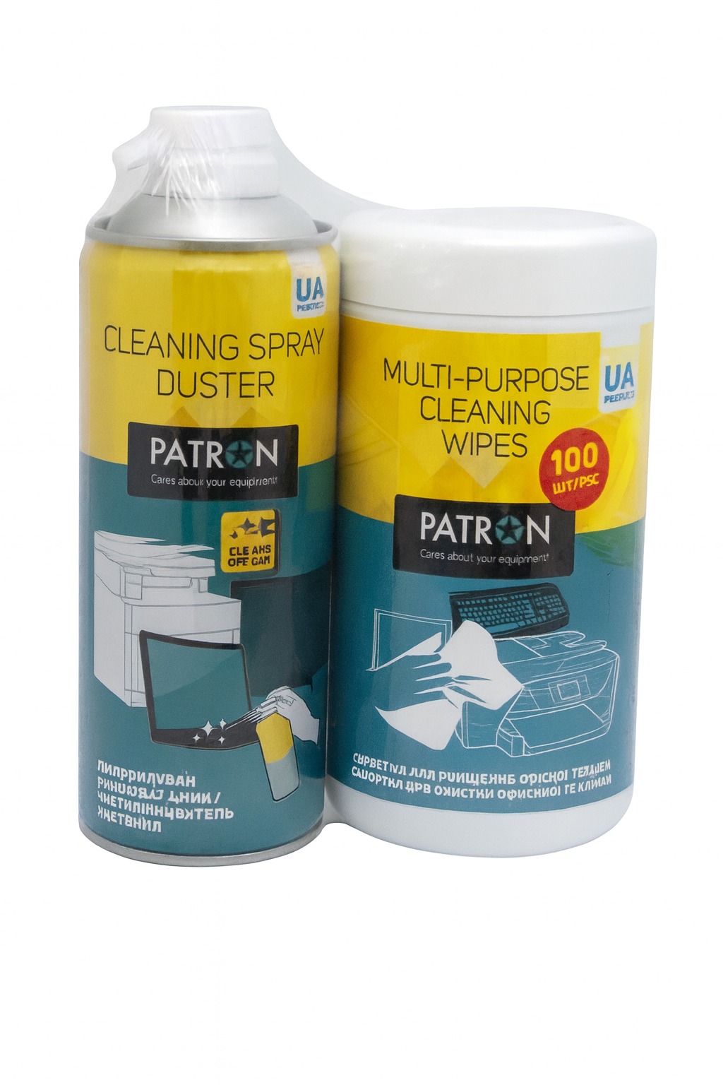 Набор чистящий Patron для оргтехники салфетки в тубе 100 шт. 400 мл (CS-PN-BUNDL-2) Набор чистящий Patron для оргтехники салфетки в тубе 100 шт. 400 мл (CS-PN-BUNDL-2)